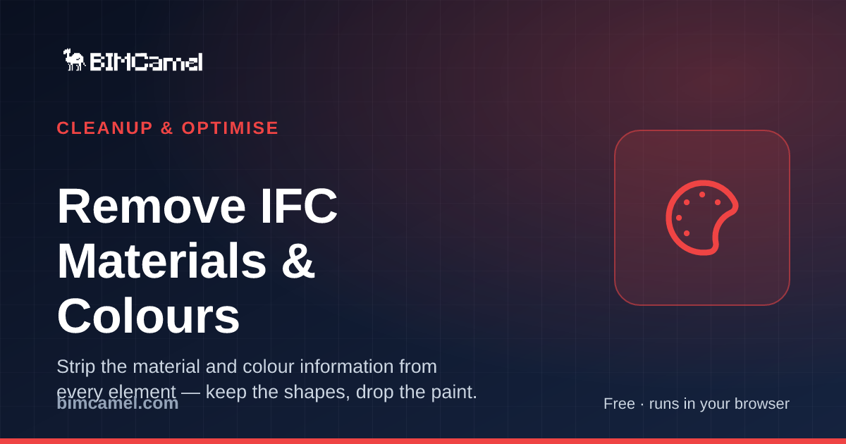 Ifc File Texture Remove IFC Materials & Colours Online — Shrink the File | BIMCamel